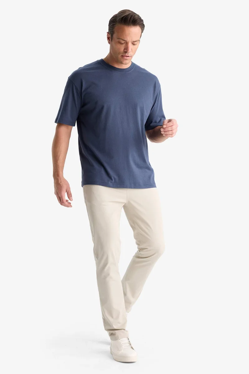 DeFacto Oversize Fit Crew Neck Basic Cotton T-Shirt
