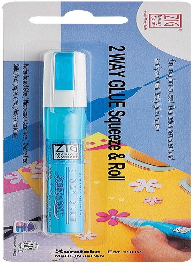 زيج غراء ZIG Kuretake MEMORY SYSTEM ثنائي الاتجاه، برأس إزميل 1 مم، معتمد من AP، لاصق للأطفال والفنانين والحرفيين والعائلة، مثالي لسجل القصاصات والأعمال اليدوية وصناعة البطاقات والخط العربي، صنع في اليابان - Image 1
