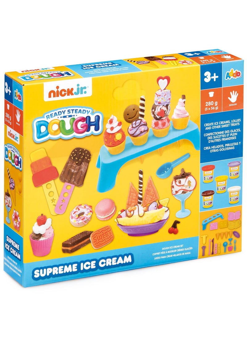 Addo Nick Junior Dough Supreme Ice Cream 280g | Play Dough | Creative Fun Ideas | Develops Sensory Skills | Entertaining Toy | Stress Relief Toys for Kids - Image 4