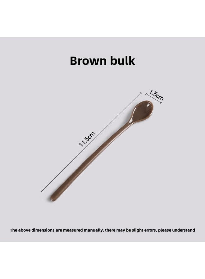 Disposable Honey Stick Coffee Spoon Coffee More Mixing Spoon Tasting Spoon Mini Plastic Honey Packaging Stirring Rod-Color:Coffee Simple Outfit - Image 1
