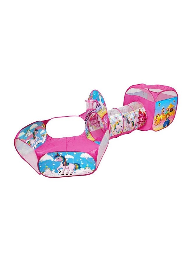 بيبي جو بيت لعب محمول 3 في 1 للأطفال بتصميم يونيكورن من بيبي جو، مسبح كرات، حفرة كرات، خيمة خارجية قابلة للطي (متعدد الألوان) - Image 1