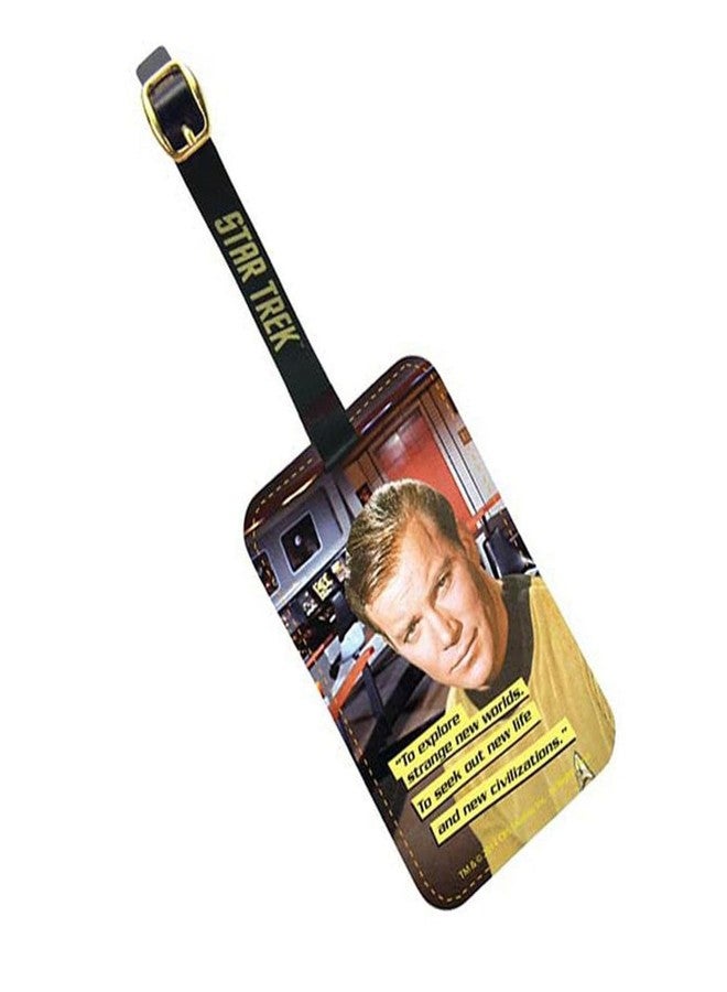 The Coop Star Trek Captain Kirk Graphic Luggage Tag - Image 1