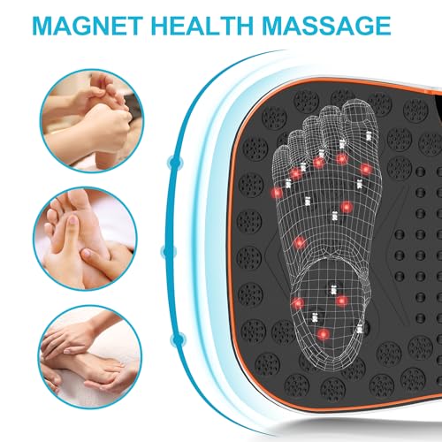 AXV Vibration Plate Fitness Platform Exercise Machine Vibrating Shaking Workout Full Body Shaker Vibrate Stand Shake Board Sport Gym Pad for Weight Loss Fat Burner for Women Men - Image 4