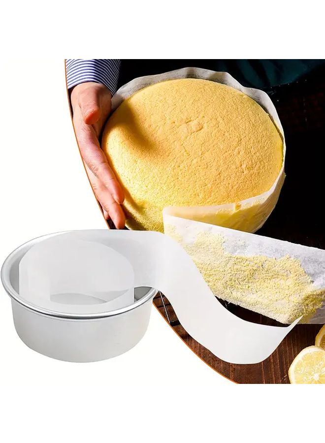 Non Stick Cake Pan Edge Liner Pre Cut Baking Parchment Paper Roll 1pc Easy Peel Reuse - Image 1