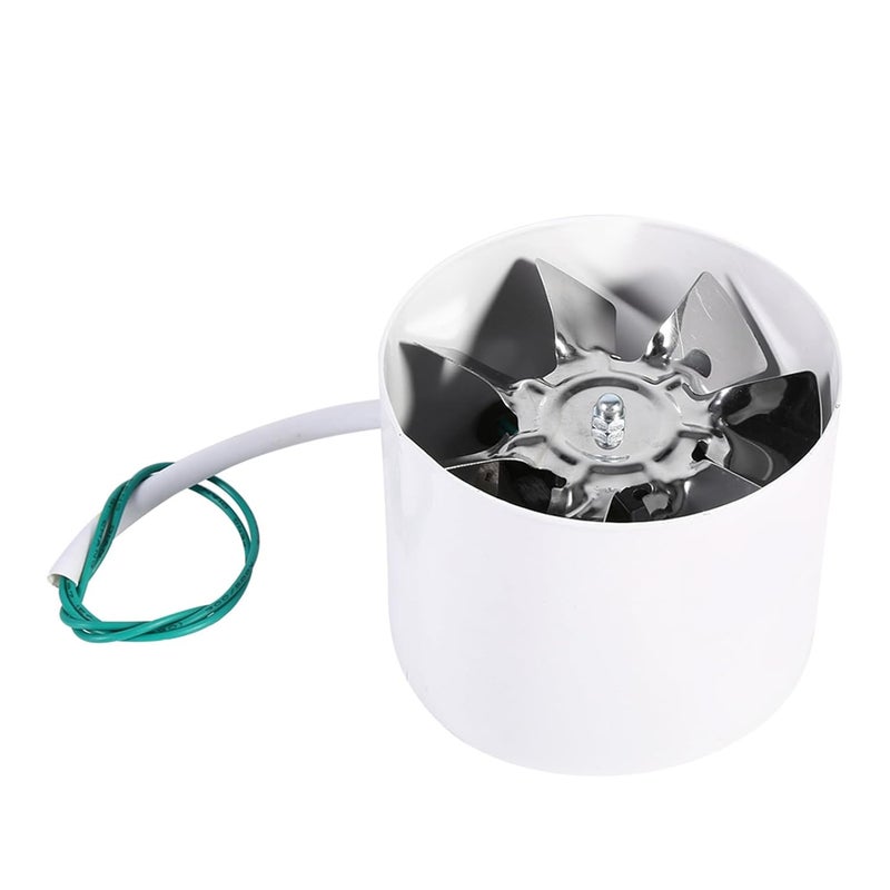 Inline Duct Fan 20W 220V Steel Blade Exhaust Ventilation For Home Indoor Air Cooling - Image 1