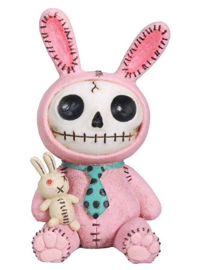 SUMMIT COLLECTION Furrybones Pink Bun Bun Signature Skeleton in Bunny Costume with Bunny Doll