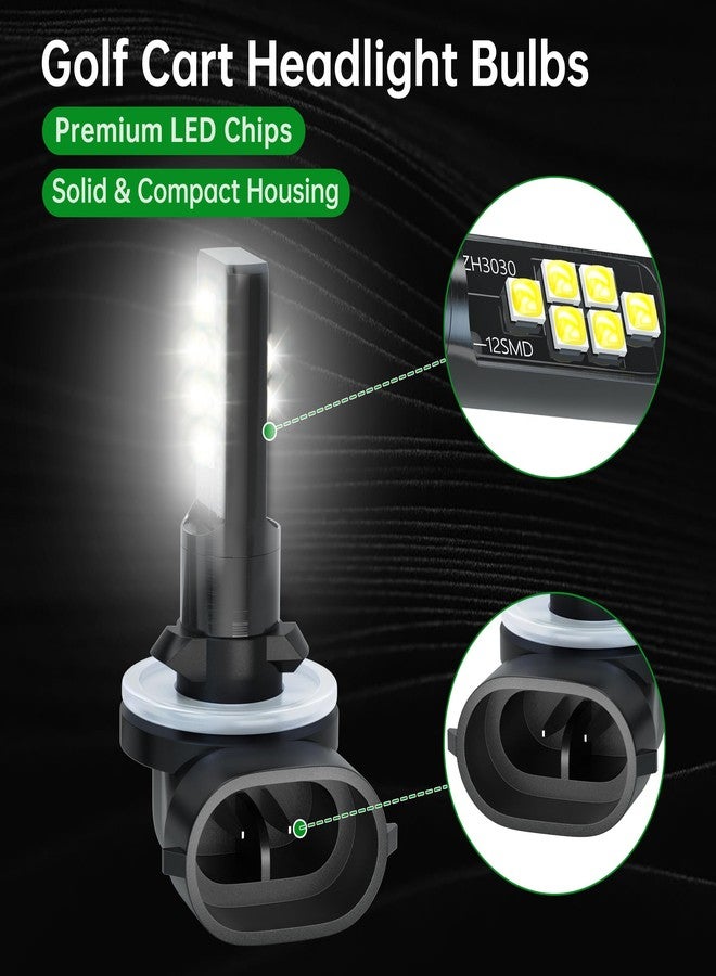 10L0L Golf Cart Headlight Bulb for EZGO 1994+, Club Car DS 1999+ and Club Car Precedent 2004+, 12V Head Light Bulb, Relace OEM 101988101, 74004-G01 Pack of 2 - Image 3