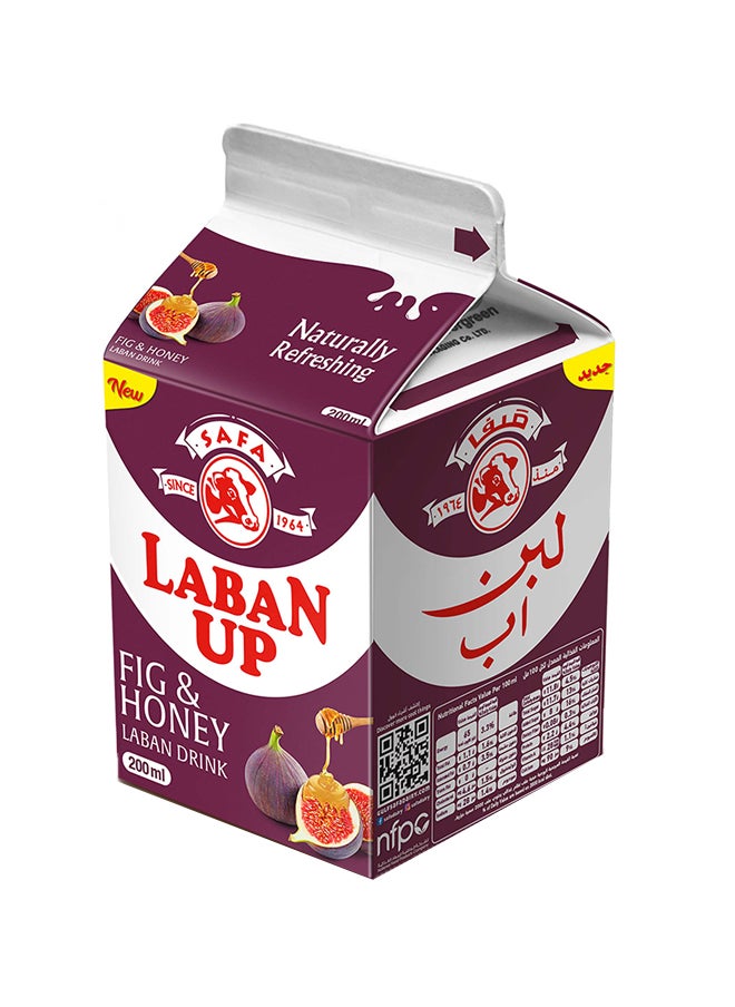 Safa - Laban Up Fig And Honey 200ml Pack of 6 - Image 1