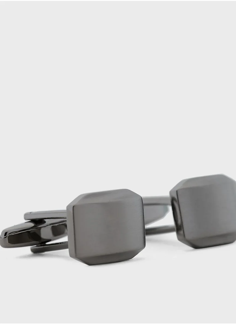 Robert Wood Angular Design Cufflink in Gift Box