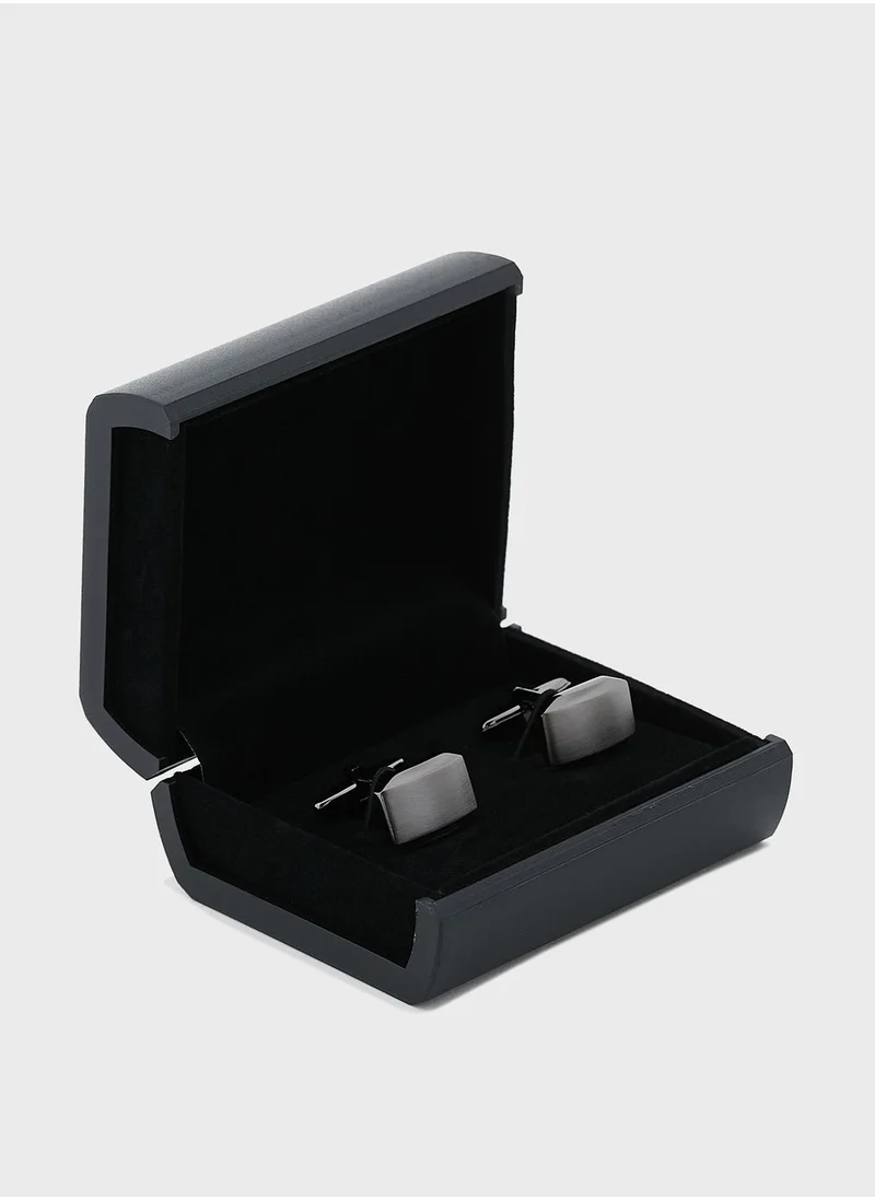 Robert Wood Angular Design Cufflink in Gift Box