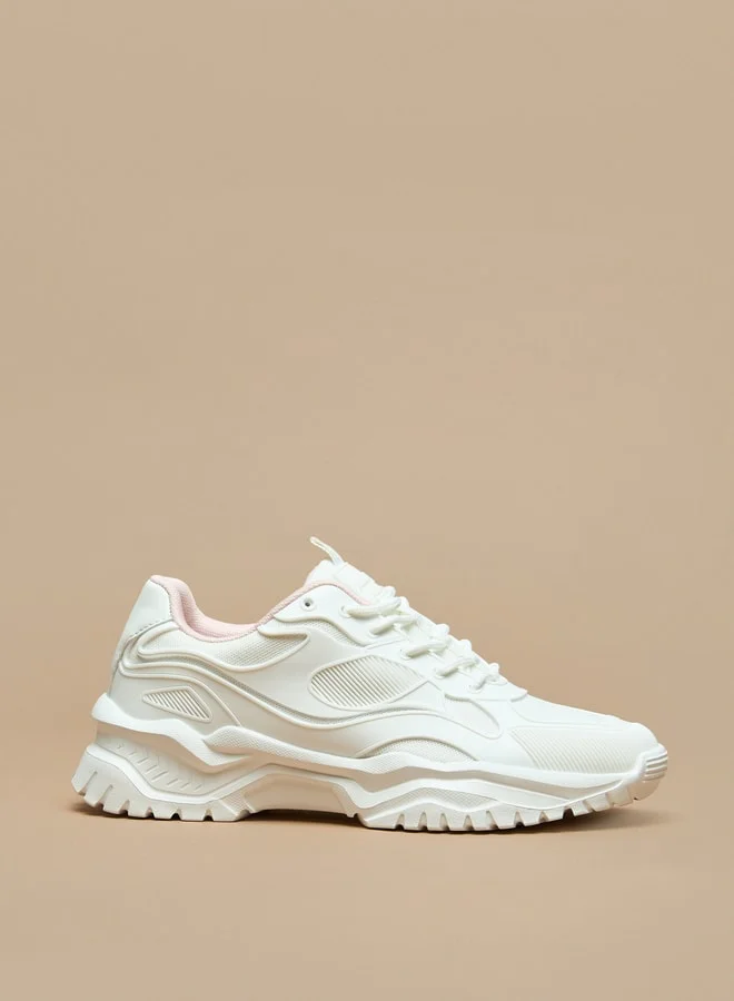 ميسي Panelled Sports Shoes with Lace-Up Closure