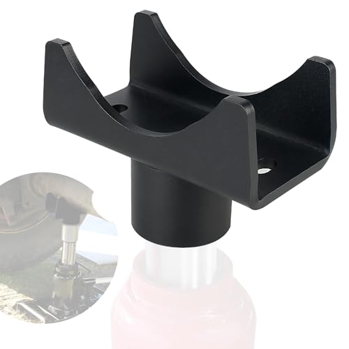 LVACODV Bottle Jack Adapter, Axle Saddle for 2", 3", 4" Round & 2" Square Tube, Bottle Jack Extension for RV Trailer, Within 1.5" Lifting Platform, Garage, Farm & Ranch - Image 1