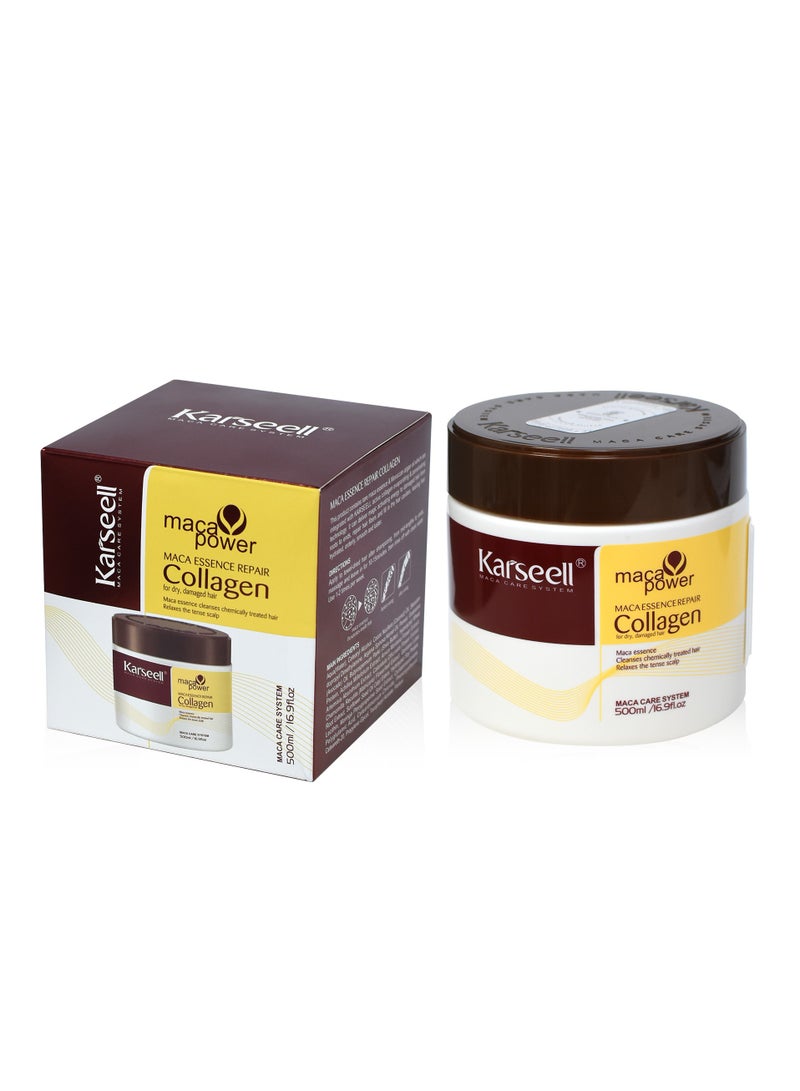 Karseell Karseell Collagen Hair Mask For Dry Damaged Hair All Hair Types 500ml  - Image 3