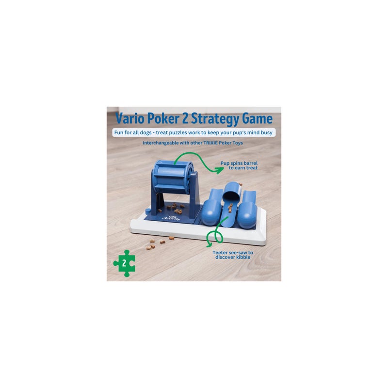 TRIXIE Vario Poker Box 2 Dog Puzzle Toy, Intermediate (Level 2) Strategy Game, Dog Activity Treat Toy for Dogs - Image 5