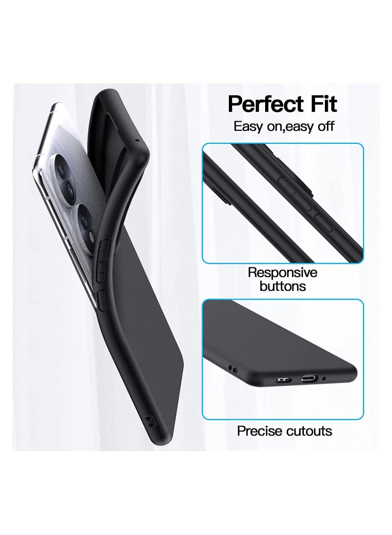 Honor 70 Case Soft Flexible Slim Fit TPU Back Cover Matt Black Protective Case with Camera Protection Designed for Honor 70 - Image 4