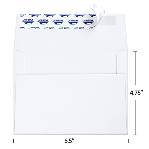 ValBox A6 Envelopes Self Seal 6.5 x 4.75" White Kraft Paper Invitation Envelopes for 4x6 Cards, Photos, Invitations, Weddings, Baby Shower, Birthday, Announcements, RSVP (Pack of 200) - Image 2