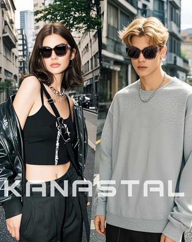 KANASTAL Wrap Around Polarized Sunglasses Women Men Polarized and UV400 Protection Shades Oversized Design Square Large Frame Fashion Accessories Gray Leopard Print/Black - Image 2