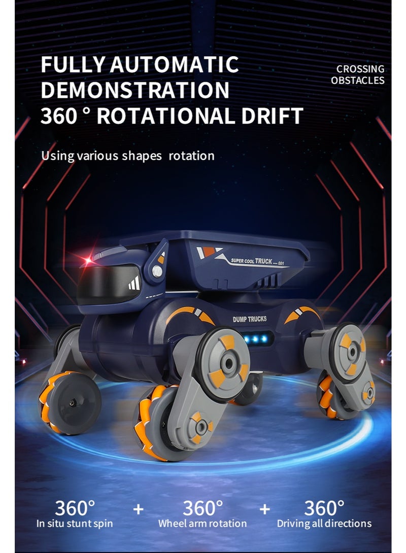 Smart Robot RC Car | 360° Spin Transform 4WD Stunt Robot Toy | Gesture-Sensing Light & Music Kids Car  - Image 4