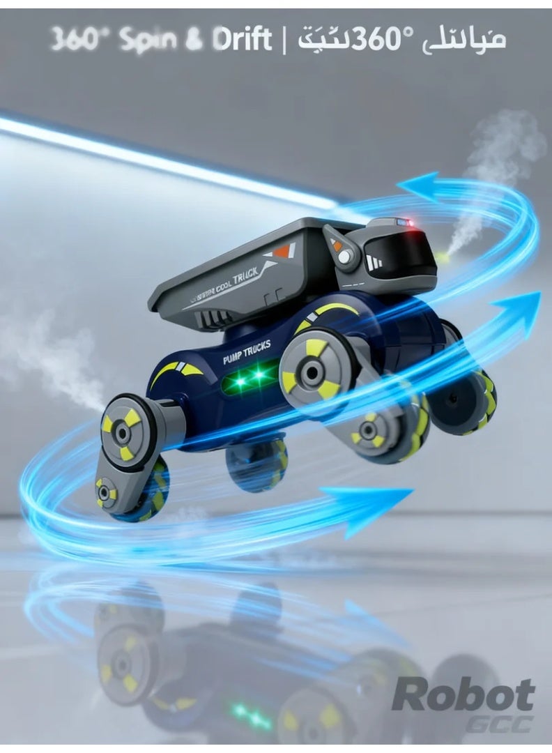 robotgcc Smart Gesture-Control Robot Car – Dual Control Modes (Gesture + Remote) with Omni-Directional Drift, Task Missions & Early Coding Learning for Kids 6+ - Image 2