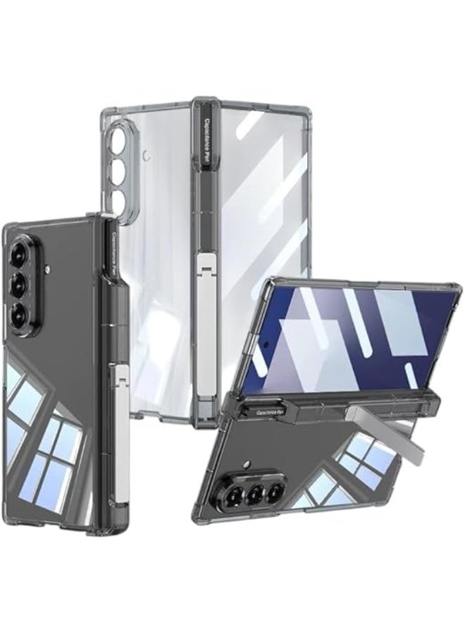 Fekra GKK Premium Clear Case for Samsung Galaxy Z Fold7 5G – Folding Hinge Protection, Pen Holder & Tempered Glass Screen Protector For Z Fold 7 5G - Image 1