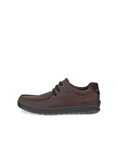 ECCO Men's Byway Moc Toe Tie Sneaker, Coffee Nubuck, 14-14.5 - Image 2