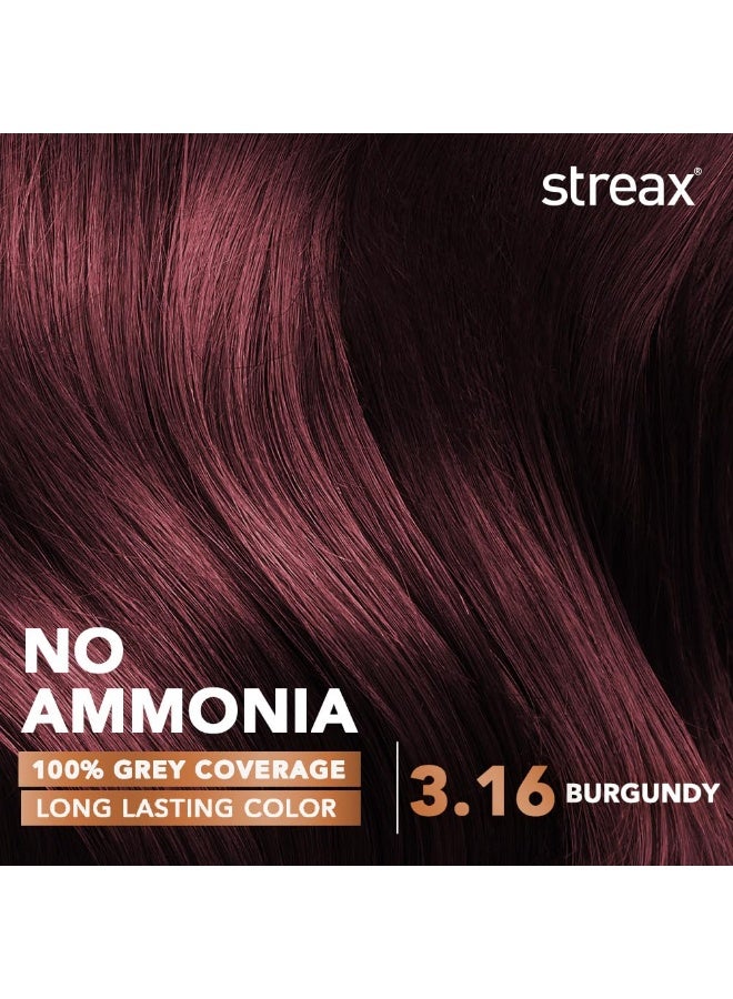 Streax Cream Hair Color, 120ml - 3.16 Burgundy - Image 2