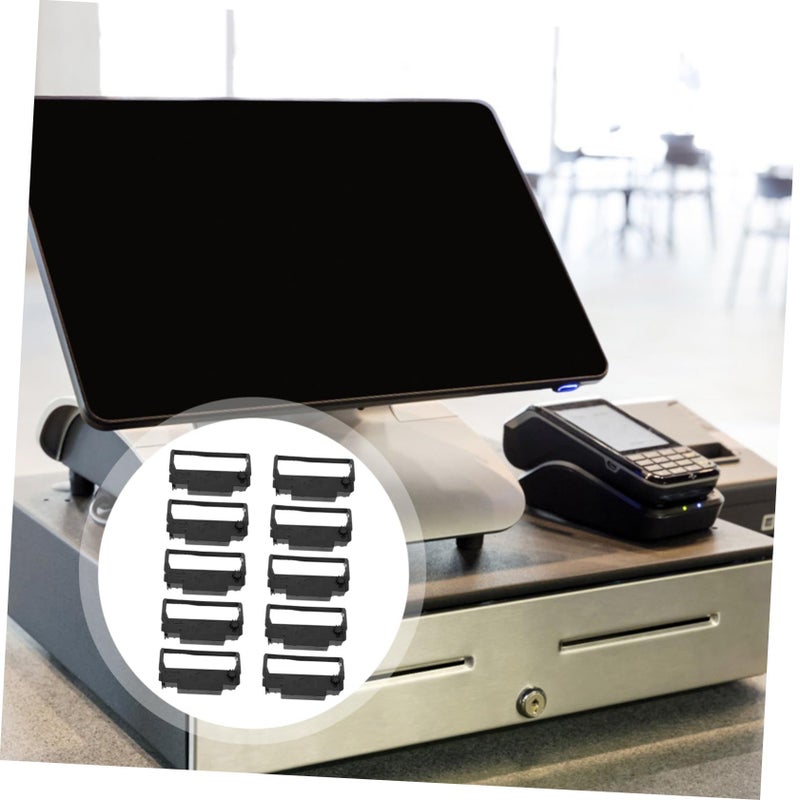حزمة من 10 شرائط حبر بديلة لآلات الصراف متوافقة مع طابعات Epson TM-U220 وU230 وU210 وU370 وU300C وERC-30 و34 وDF-123 للحصول على أداء موثوق. - Image 3