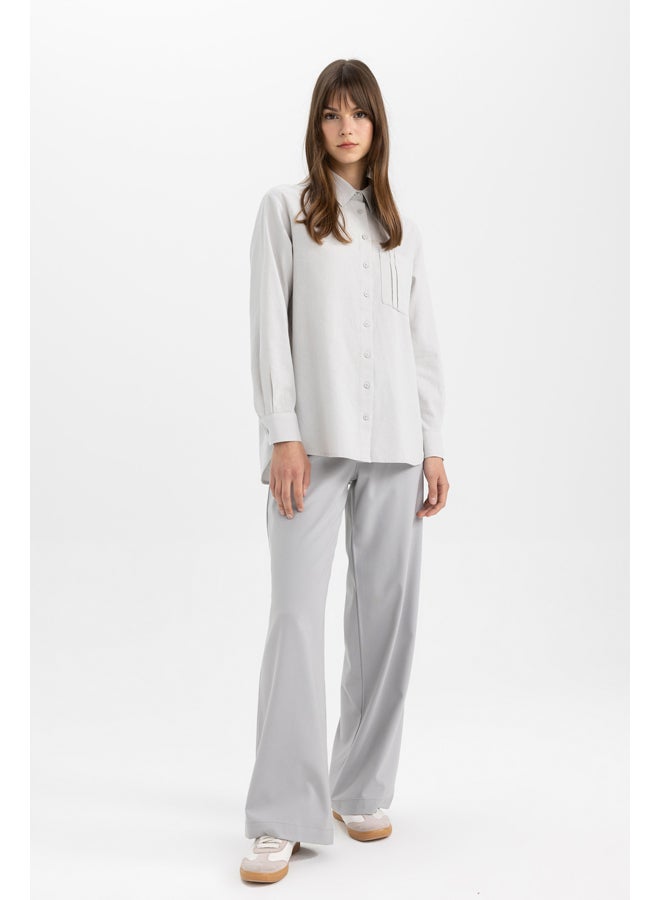 DeFacto Woman Wide Leg Woven Trousers  - Image 4