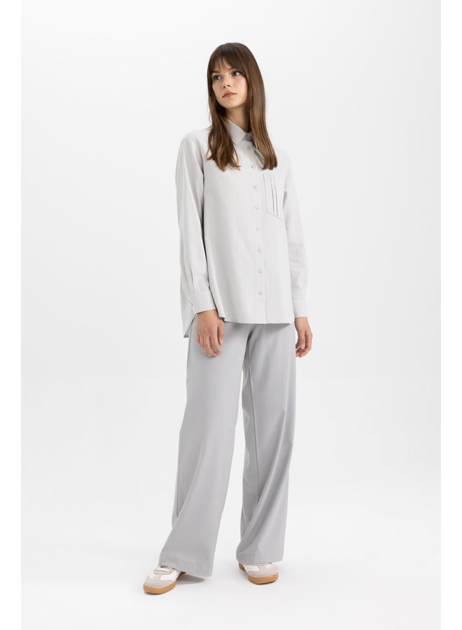 DeFacto Woman Wide Leg Woven Trousers  - Image 3