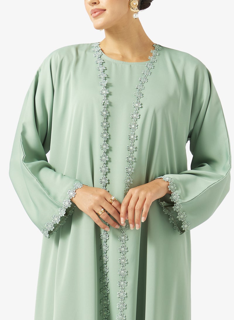 خزانة عباية بدانتيل مع شيلة - Image 3