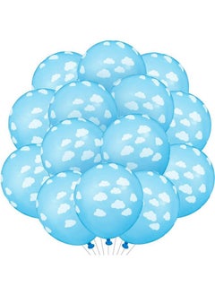 36 Pieces Blue Cloud Latex Balloons Mid Blue With Clouds Matte Balloons 12 Inches Cloud Print Light Blue Balloons For Baby Shower Boys Girls Birthday Party Supplies - pzsku/ZF39482088E7172347FB0Z/45/_/1688536904/81be6cbb-0feb-4648-a299-1d0363422af3