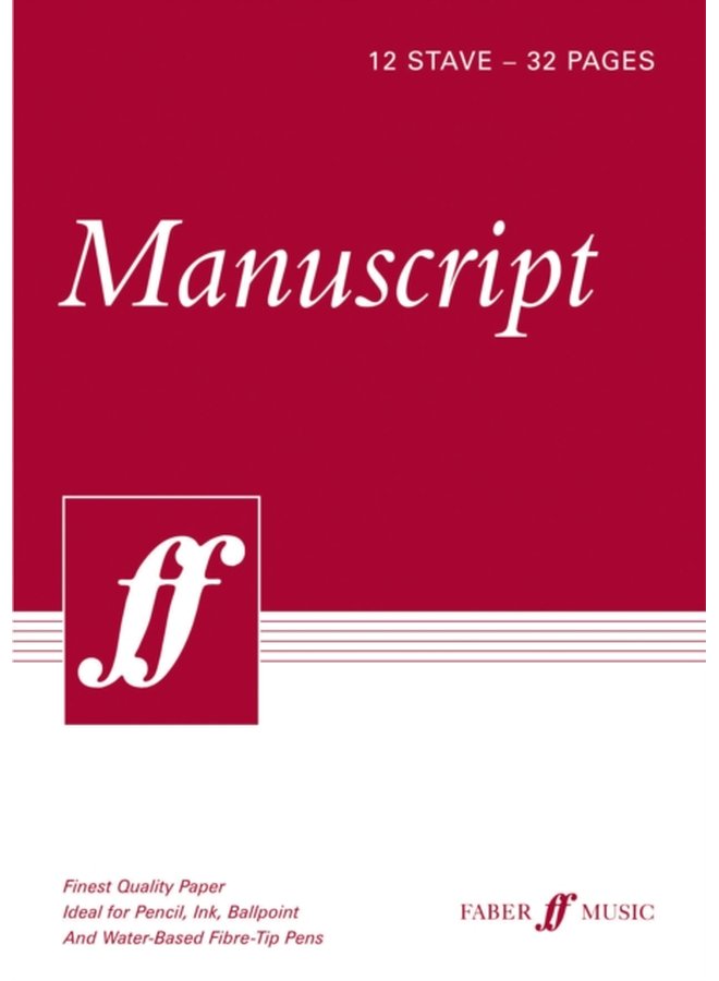 32 page A4 Manuscript Book 12 stave - Paperback