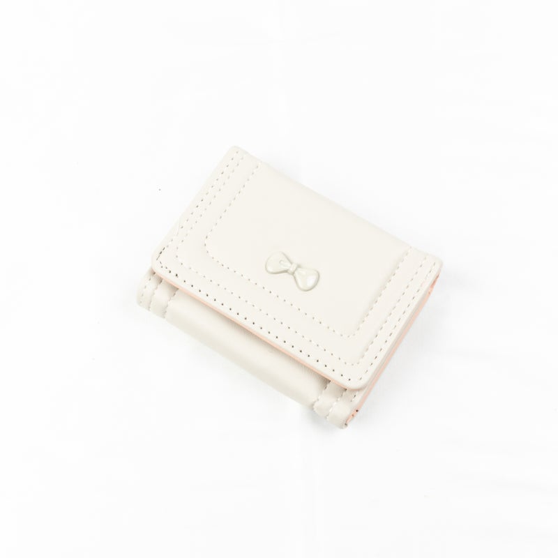 Leather Flip Wallet & Card Holder with Multiple Pockets - Gray - Image 1