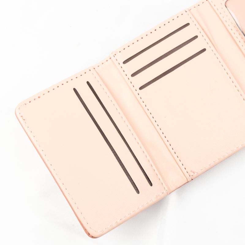 Leather Flip Wallet & Card Holder with Multiple Pockets - Gray - Image 3