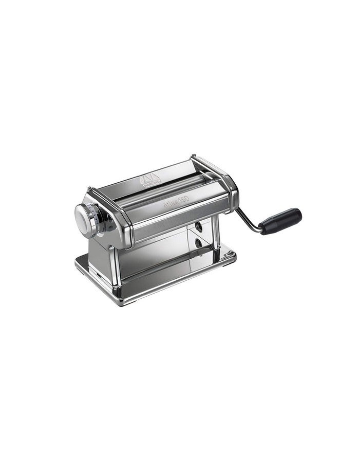 MARCATO Marcato 8340 Atlas Pasta Dough Roller, Made in Italy, Includes 150-Millimeter Roller with Hand Crank and Instructions, Silver  - Image 1