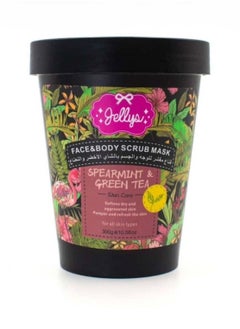 Jellys FACE & BODY SCRUB MASK SPEARMINT & GREEN TEA 