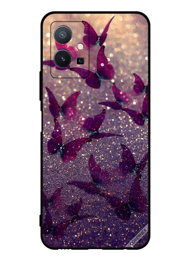 Covernex Protective Case Cover For vivo T1 5G Glitter Butterflies - Image 1