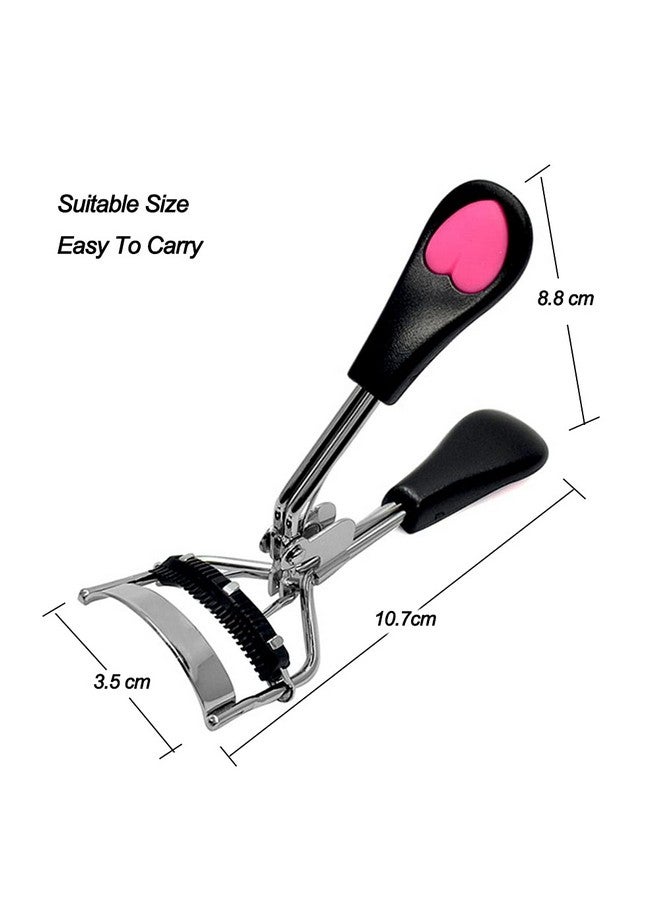 Dr.Pedi Eyelash Curlers with Comb Professional Makeup Tool with Eyelash Curler Refills Pads Pinch - Image 3