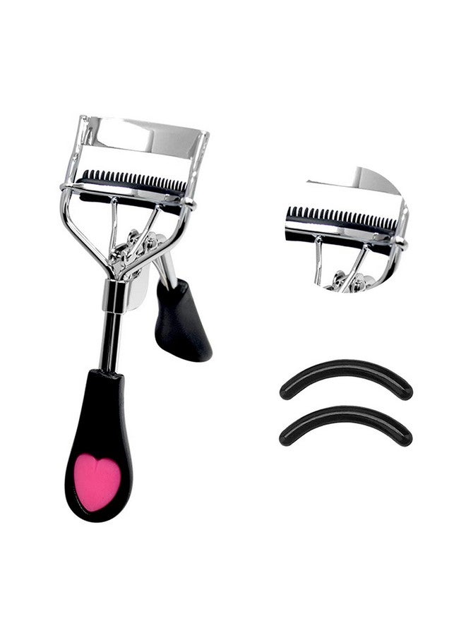 Dr.Pedi Eyelash Curlers with Comb Professional Makeup Tool with Eyelash Curler Refills Pads Pinch - Image 1