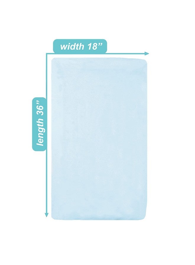 TL Care Supreme 100% Natural Cotton Jersey Knit Fitted 18" x 36" Cradle/Bassinet Sheet, Blue, Soft Breathable, for Boys and Girls - Image 3