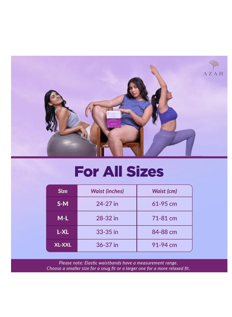 AZAH AZAH Period Panty For Girls [XL-XXL Pack of 6]| Disposable Period Panty for women Heavy Flow| Leak Proof |12 Hrs Protection | Super Absorbent 360° Coverage | Rash Free Maternity Panties After Delivery - Image 3