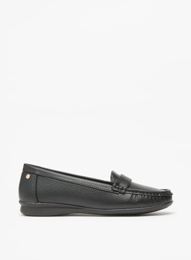 Flora Bella By Shoexpress Women's Textured Slip-On Loafers