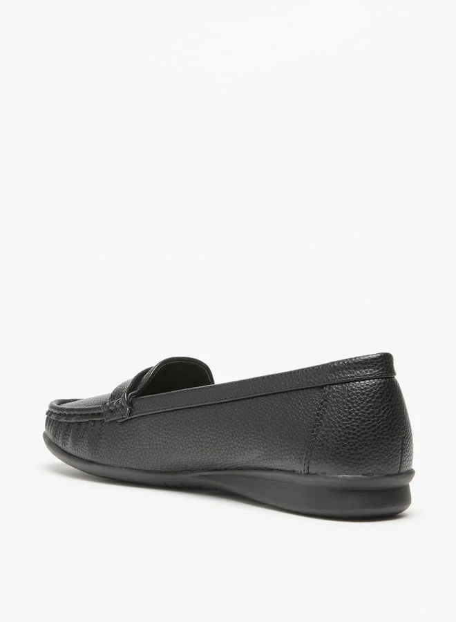 Flora Bella By Shoexpress Women's Textured Slip-On Loafers