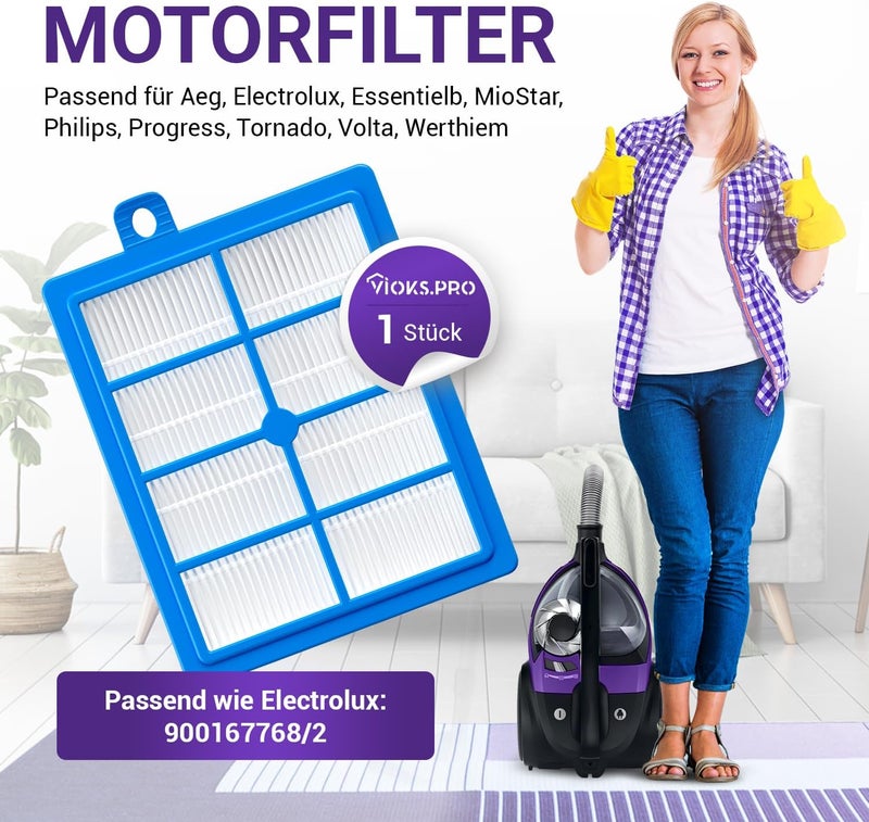 Vioks.pro Viоks.pro Motor Filter Vacuum Cleaner Replacement for AEG HEPA Filter HEPA12 HEPA13 AFS1W AEF12 Filter Vacuum Cleaner Philiрs FC8038/01 - Filter for Philiрs Vacuum Cleaner FC9150 & Replacement Filter - Image 2