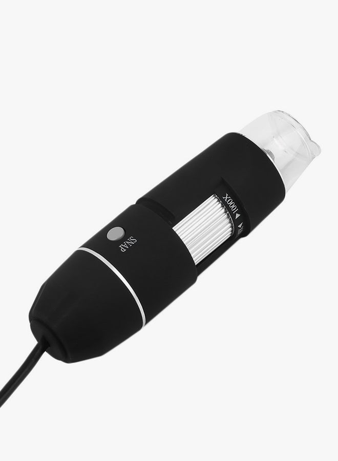 حامل كاميرا ميكروسكوب رقمي USB أسود/فضي - Image 3