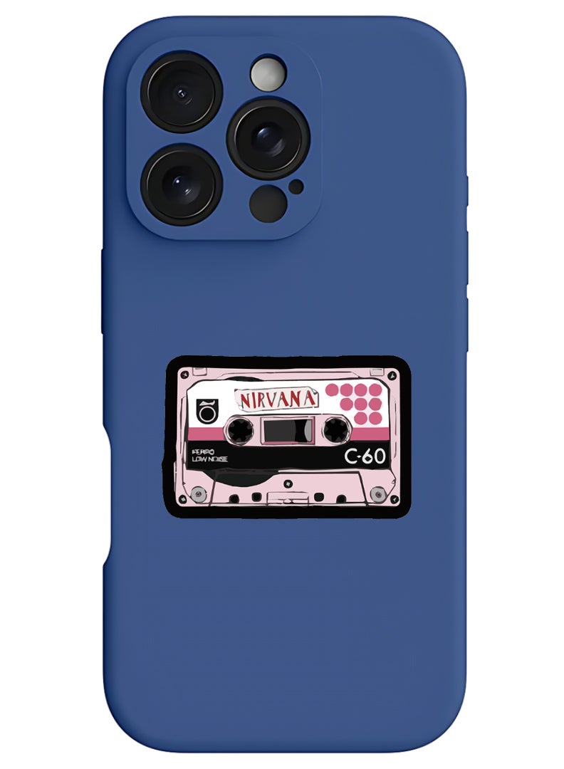 Theodor iPhone 16 Pro Blue Protective Slim Fit Case Liquid Silicone Cover with Full Body Protection Anti-Scratch Shockproof Case For iPhone - Nirvana - Image 1
