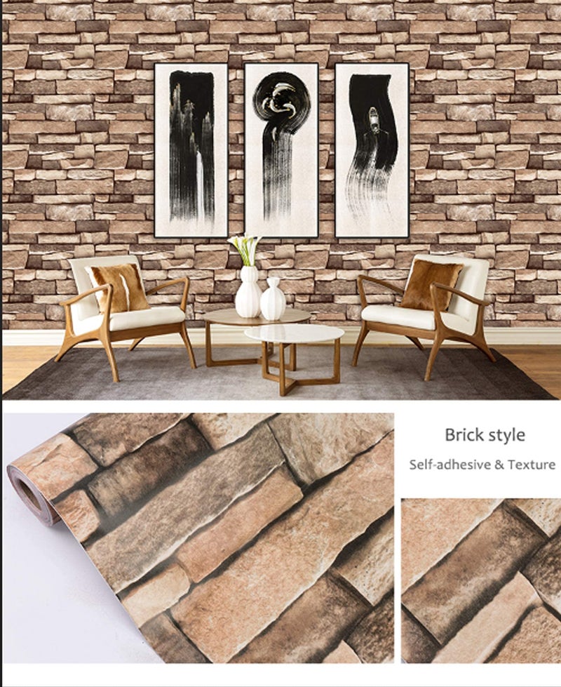 Eurotex Peel and Stick Wallpaper, Self Adhesive DIY Wall Sticker for Bedroom Hall Living Room Kitchen Home & Office, PVC Coated & Waterproof Surface Scratch Resistant – 45 x 300cm - Image 3