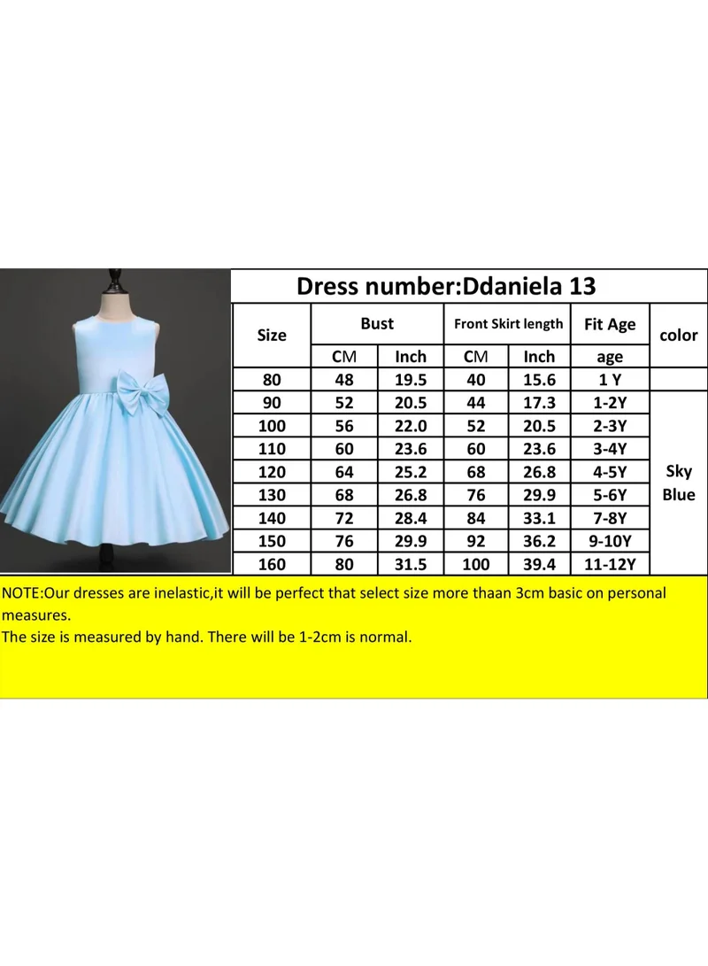 D'Daniela Satin Bow Accent Dress