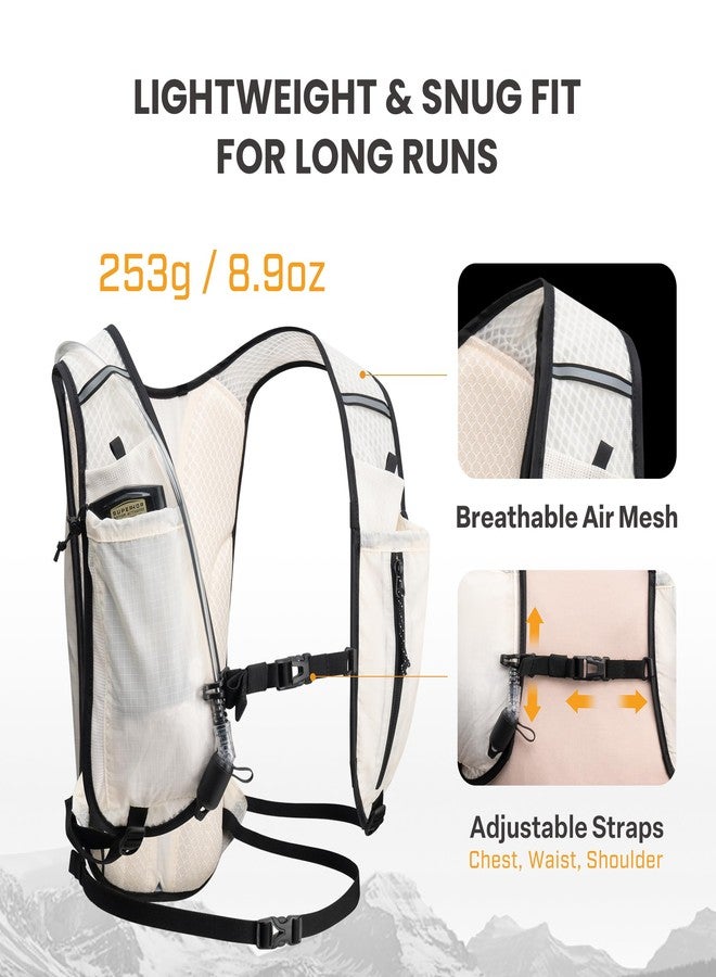 إيفر فن حقيبة ظهر EVERFUN للجري والترطيب، حقيبة ظهر صغيرة للمشي لمسافات طويلة مع مثانة ماء سعة 1.5 لتر للنساء والرجال، حقيبة ظهر خفيفة الوزن عاكسة للمشي لمسافات طويلة للجري على الطرق الوعرة وركوب الدراجات والسباقات والماراثون - Image 3