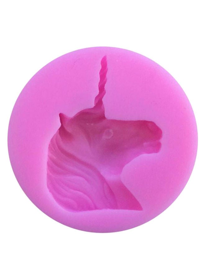 NIBEMINENT Unicorn Cupcake Topper Decoration Mould Pink 6.2 x 1.1centimeter - Image 1